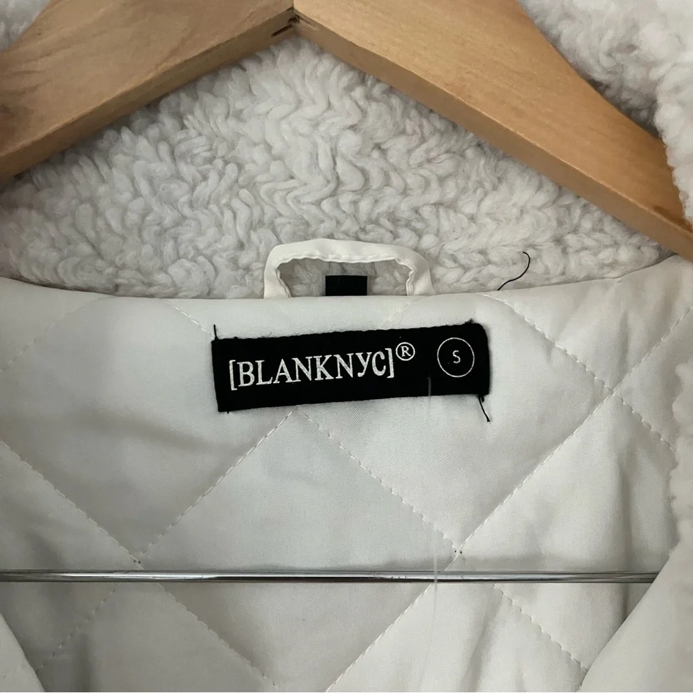 NEW Blank NYC Feeling Cozy Sherpa Sweater Jacket S - Picture 10 of 14